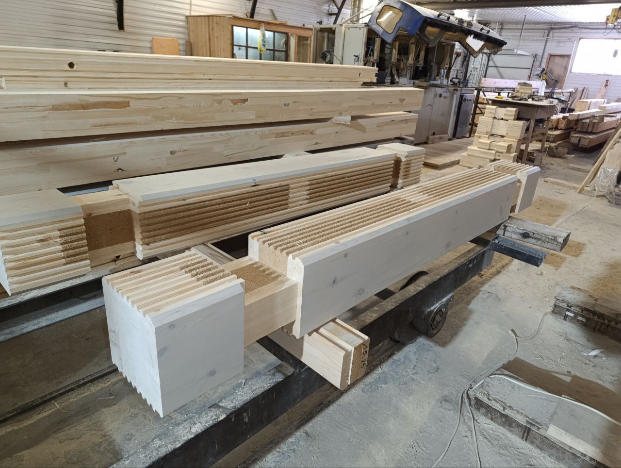 Контроль качества тёплого бруса Белтермо