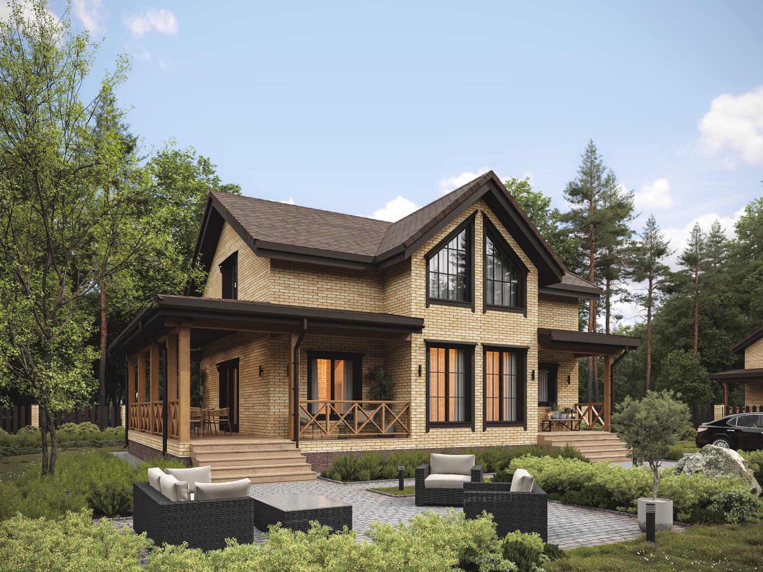 Главное фото построенного загородного дома