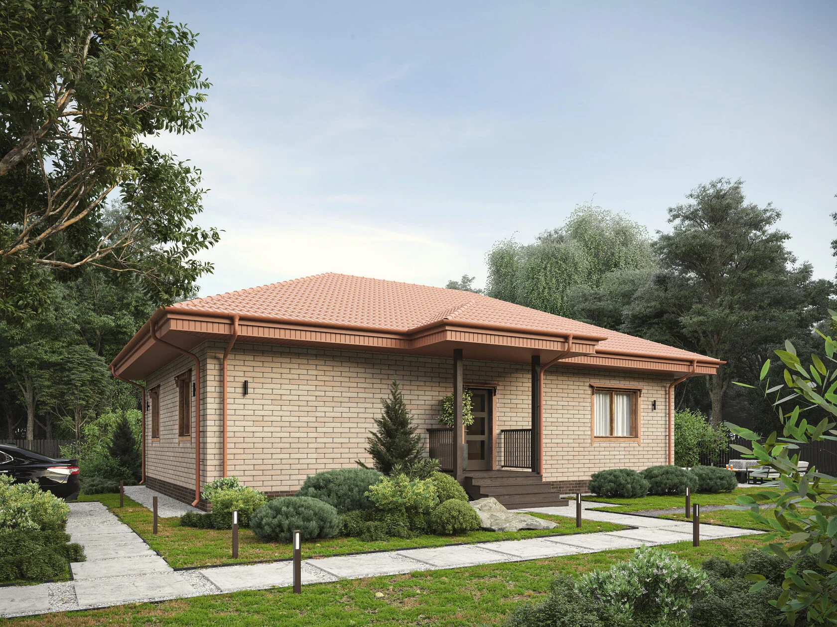 Загородный дом, 140 м²